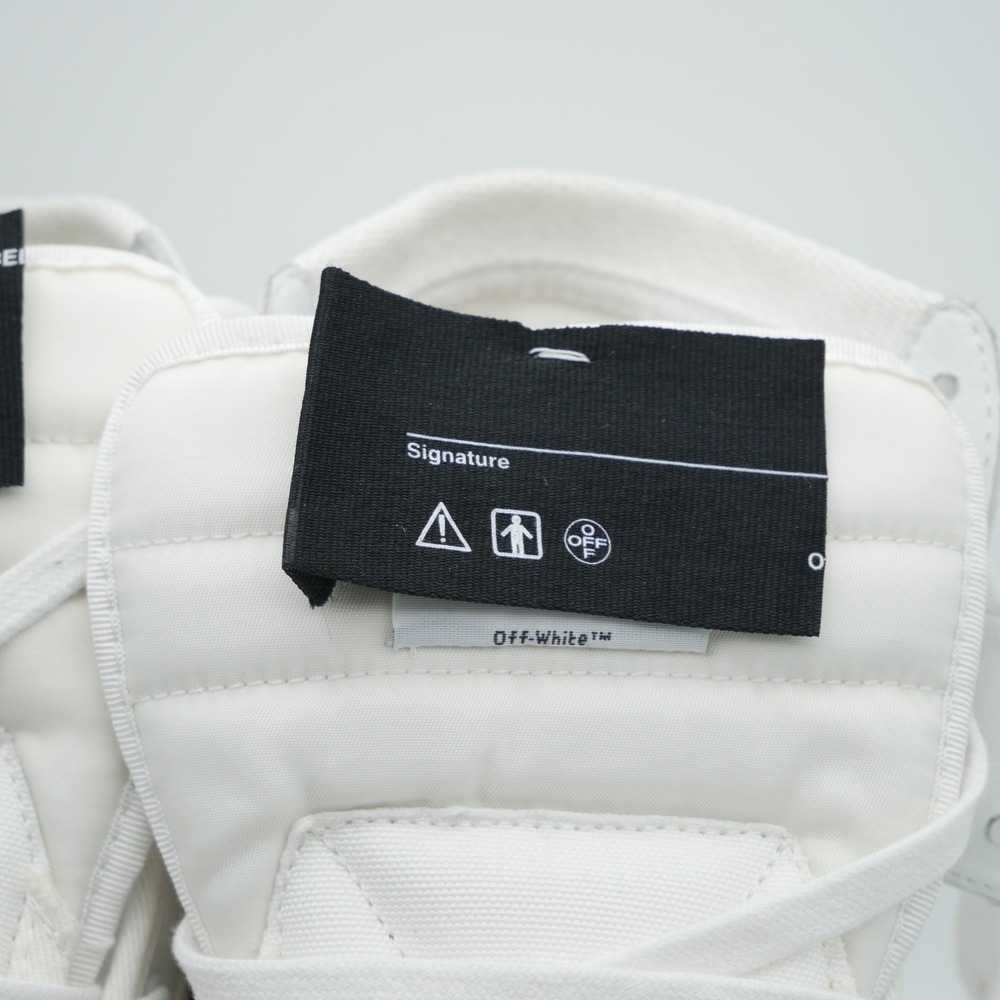Off-White Off-Court 3.0 High Top Sneakers White Leather Mens Size 45 Made Italy - Picture 10 of 15